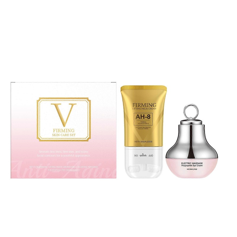 AMZ Eye And Neck Skin Care Set: Electric Polypeptide Eye Cream, Neck Lifting Cream, Skin Care, Nourishing And Moisturizing, Massage Care