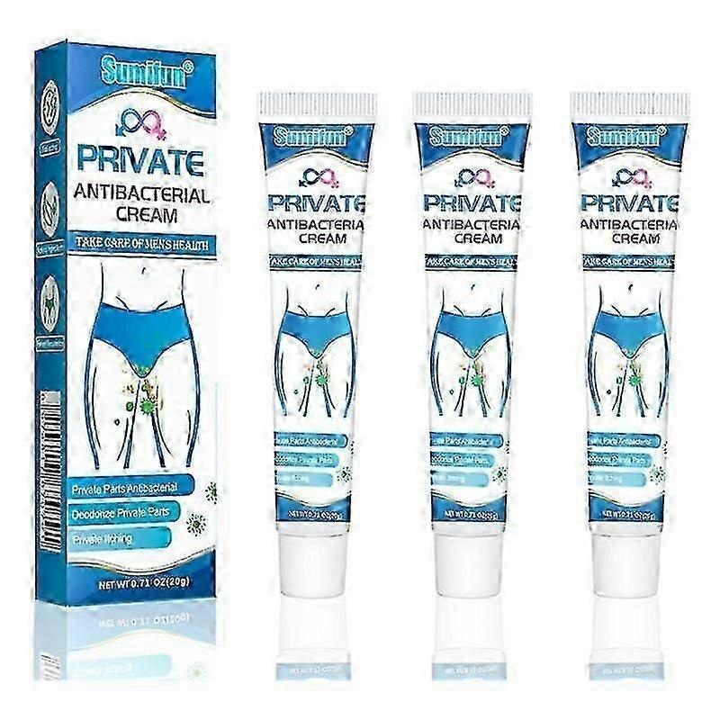 3Pcs Men's Anti-itch Cream, Private Part Care Cream, Anti-bacterial, Anti-itch Deodorant Ointment 20g