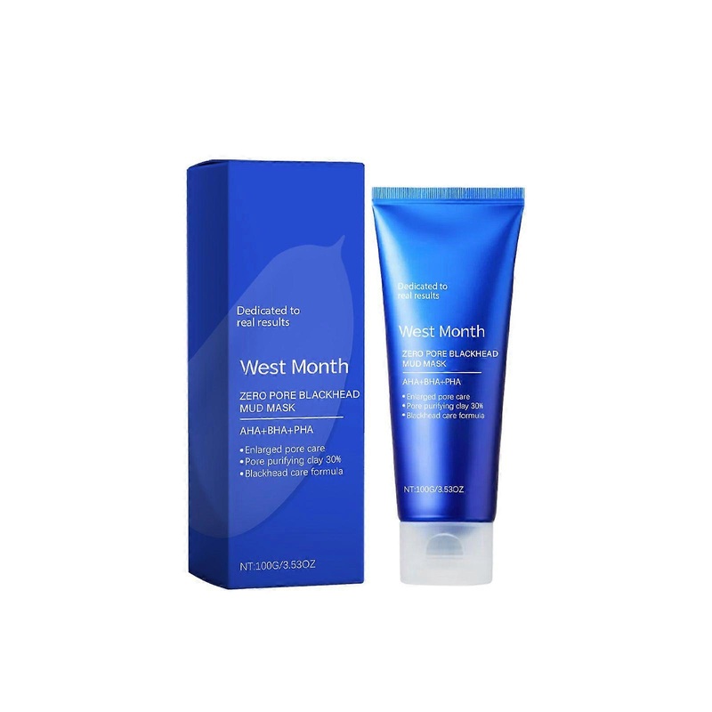 West Month Blackhead Apply Mud Mask To Clean And Control Oil, Facial Keratin, Blackheads And Reduce Acne. Clean Mud Mask