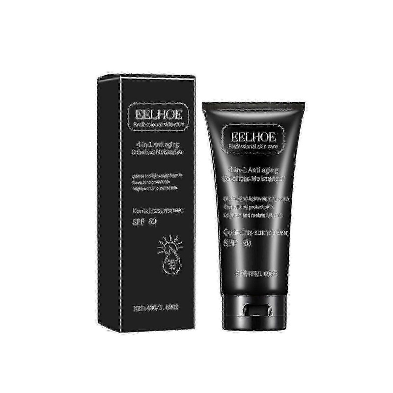 4-In-1 Anti-Aging Colorless Moisturizer, Anti-UV Brightening Skin Moisturizing And Protective Cream For Outdoor Summer