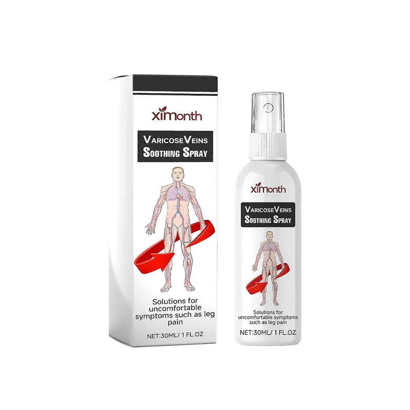Ximonth Vein Spray Relieve Leg Muscle Soreness Massage Repair Earthworm Leg Vein Care Spray