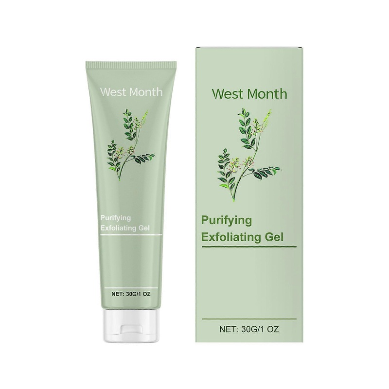 West&Month Purifying Exfoliating Gel Improves Dull Dryness Deeply Cleans Pores Brightening Skin Firming