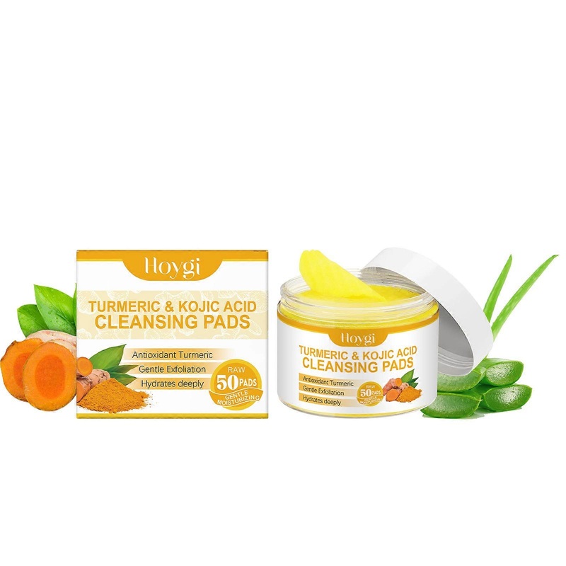 Hoygi Turmeric Acid Cleansing Pad, Soothes And Refreshes Pores And Hydrates And Moisturizes Skin Cleansing Pad