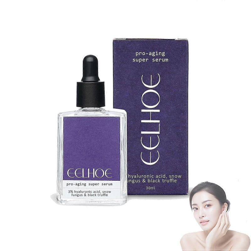 Anti-Aging Super Serum, Hyaluronic Acid and Collagen Facial Serum, Women's Collagen Peptide Anti-Wrinkle Serum