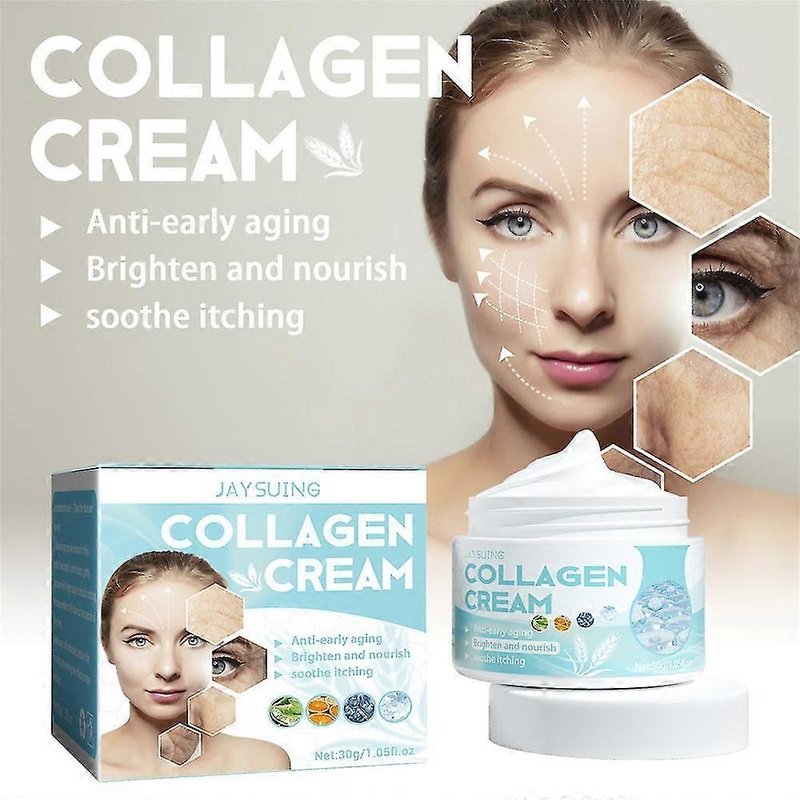1/2pcs 30g Collagen Cream Anti-aging Brighten Nourish Soothe Itching