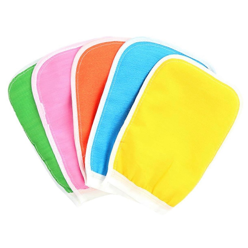 10 Pieces Exfoliating Washcloths for Body Cleansing, Gentle Skin Care with Cleansing Towel for Refreshing Color, Random Random Color