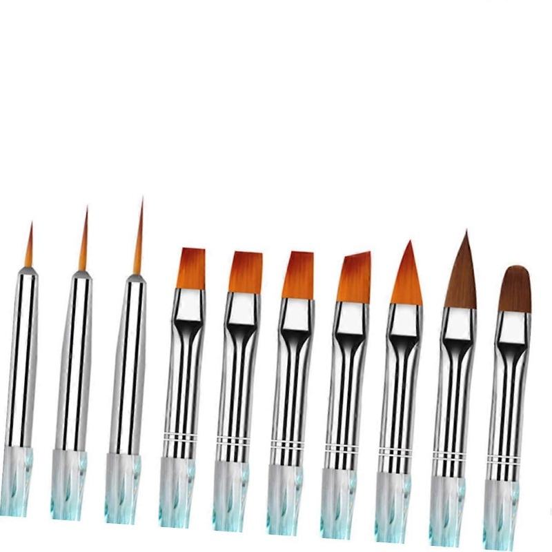 10 Pack Ultra Thin Tip Nail Art Pens for Fine Detail DIY Manicure Line Drawing, Safe and Easy to Use Professional Tools