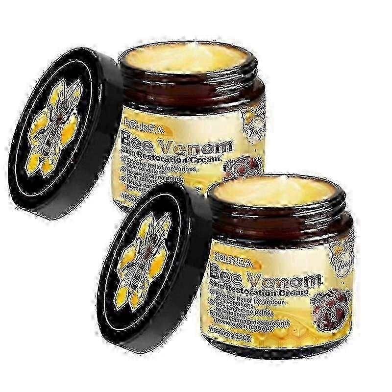 2x Bee Venom Skin Restoration Cream Bee Venom Comprehensive Cream Bee Venom Anti-wart Serum For All Skin Types New Arrival