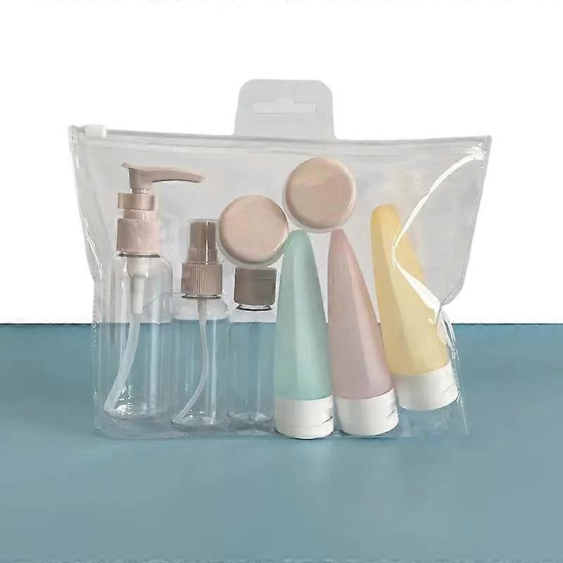 11PCS/PACK Travel Portable Refillable Bottle Set Spray Lotion Shampoo Shower Gel Tube Bottling Cosmetic Empty