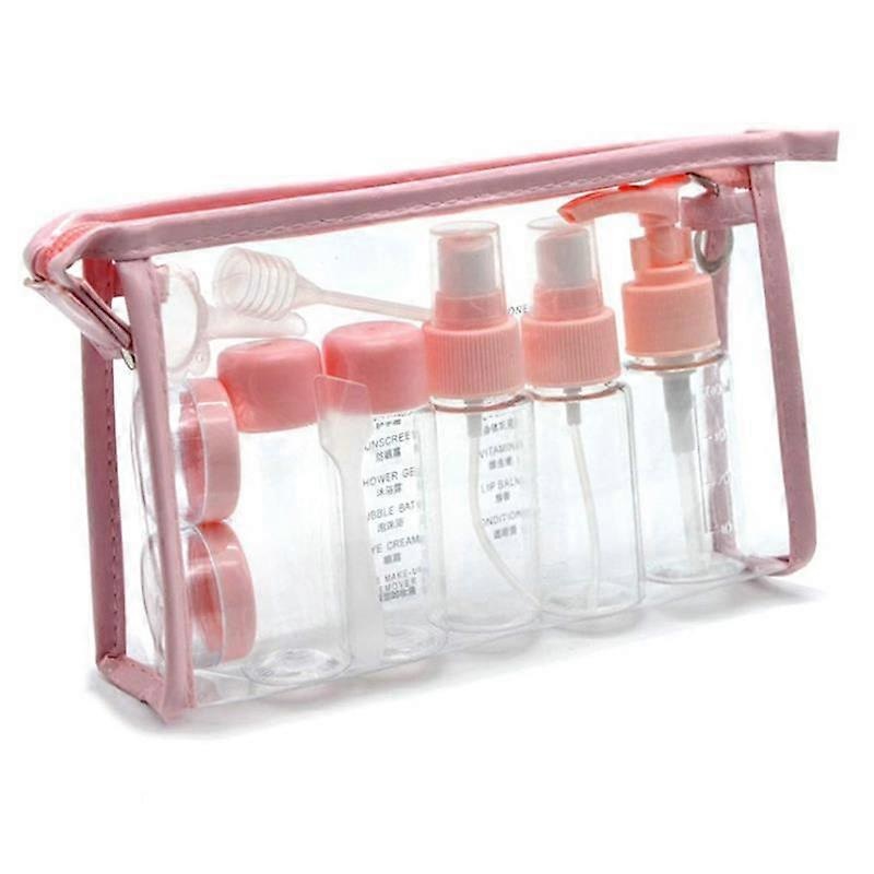 11PCS Travel Portable Refillable Bottle Set Spray Lotion Shampoo Shower Gel Tube Bottling Cosmetic Empty