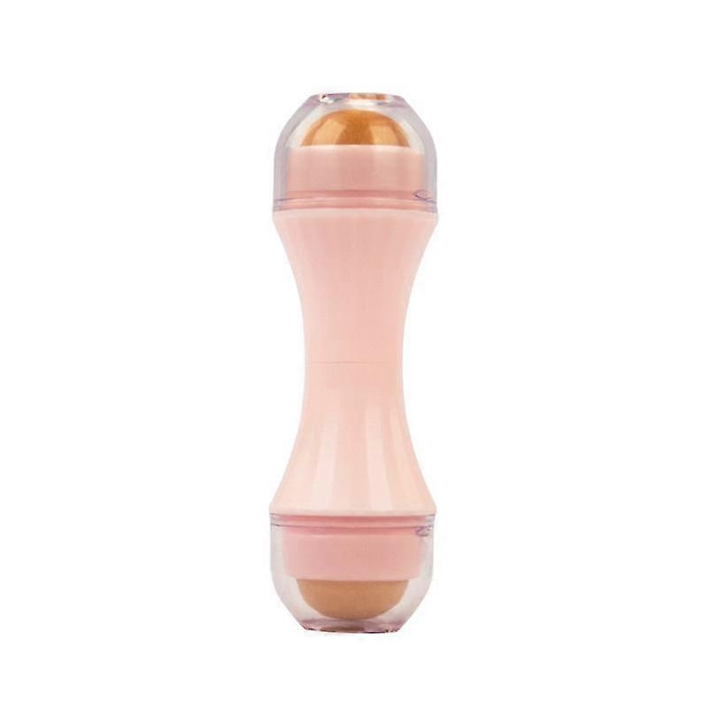 Double Beads Facial Oil Absorbing Roller Natural Volcanic Stone Roller T-Zone Oil Control Remove Reusable Face Skin Care Tool