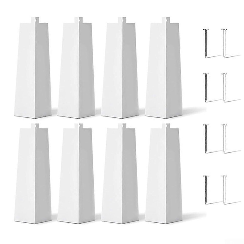 8 Pack Aluminum Corner Brackets with Nails for Seamless Outdoor Construction Projects