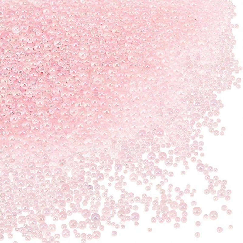 100G Bubble Beads DIY 3D Nail Art Decoration Mini Glass Beads Tiny Caviar Nail Beads Thistle 0.6~3mm