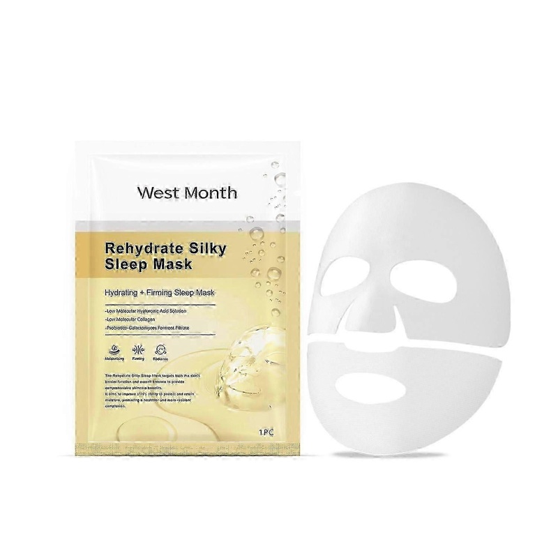 West&Month Collagen Moisturizing Mask Nourishes Facial Skin and Hydrates 3-in-1 Soothing and Moistur