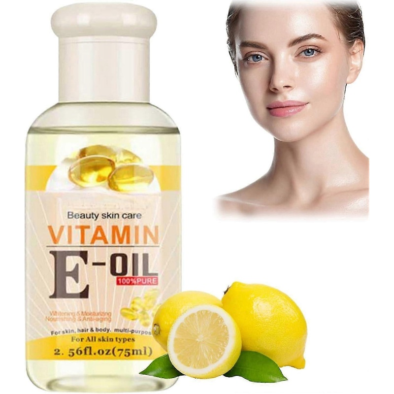 Anti-Aging Facial Oil Serum, Vitamin E Skin Oil Facial Massage Oil, Vitamin E Body Oil for Dry Skin, Antioxidant and Itchy Skin Relief