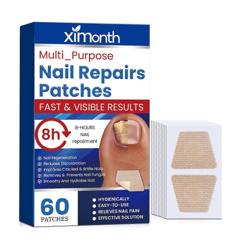 Ximonth nail repair patch, soft nails, ingrown nails, thickened nails, bright nail grooves, and onychomycosis care patch for hands and feet