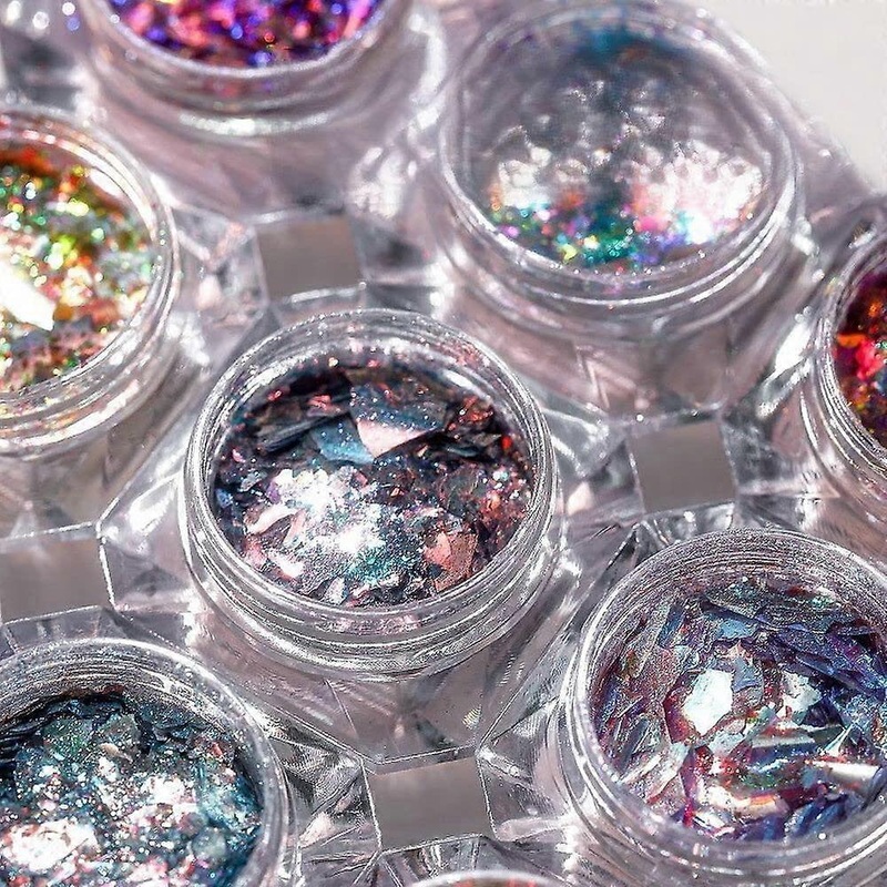 Ultra-Thin Winter Nail Glitter Powder Sequins 1Pc Opal Translucent Aurora Paillettes Pigment for Shiny Nail Art