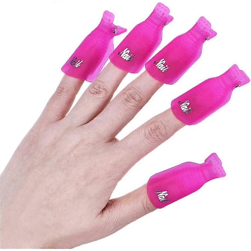 10 PCS Nail Polish Disassembly Fixture Set for Manicure Nail Art Tools, Durable Plastic, Easy to Use, Multiple Colors