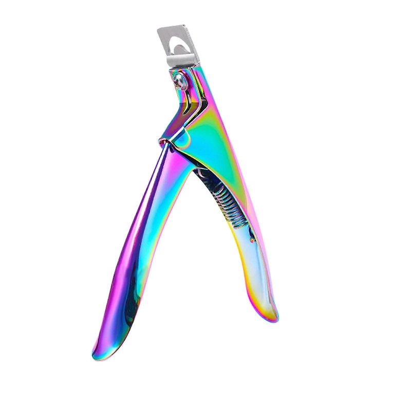 Acrylic Nail Clippers for Professional Use, Stainless Steel False Nail Trimmer, Precision Tip Design for Acrylic Nails