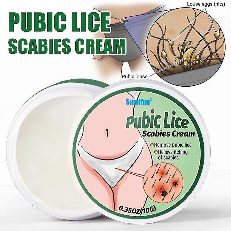 1/2pcs Pubic Lice Scabies Removal Cream Herbal Anti Lice Eggs Anti-itch
