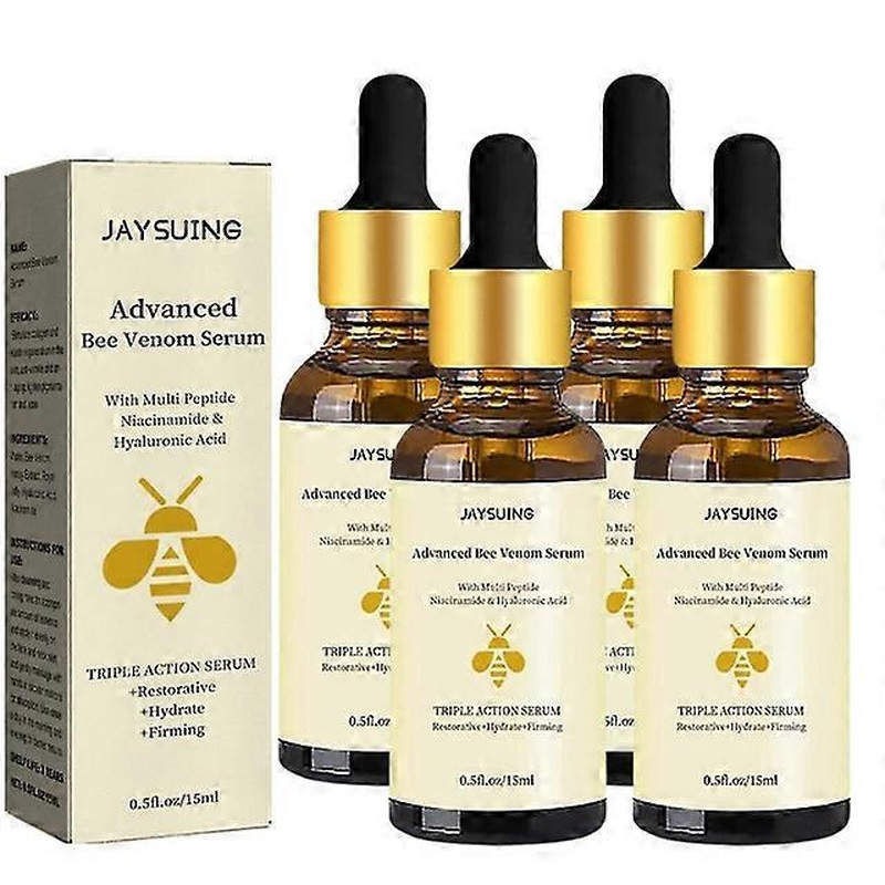 1-4PCS Advanced Bee-venom Serum Anti-aging Moisturizer For Face And Neck
