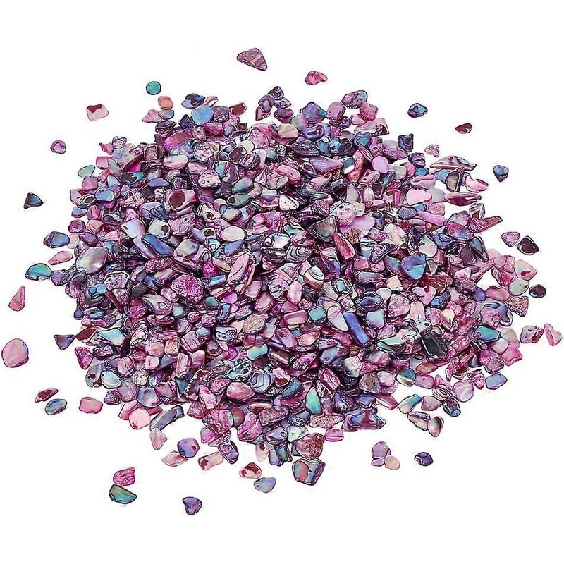 1 Bags Abalone Shell Flakes Cabochons Nail Art Decorations Accessories Nuggets Medium Orchid 5~12x3~6x0.5~1.5mm