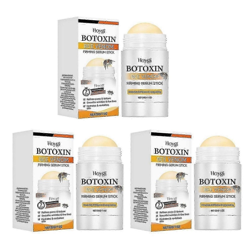 3pcs Hoygi Botoxin Bee Venom Firming Serum Stick, Bee Venom Anti-Wrinkle Firming Cream, Anti-Aging B