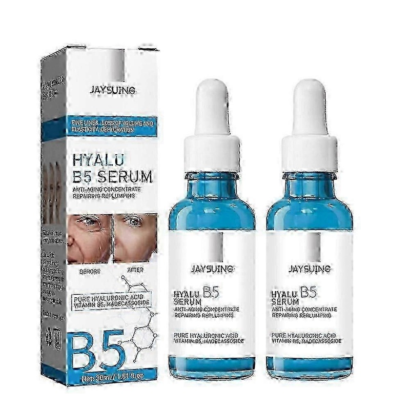 2X 2024 Hyalu B5 Hyaluronic Acid Serum Triple Anti-aging Anti-wrinkle Concentrate Repairing Essence, Replump Skin Smooth 30ml