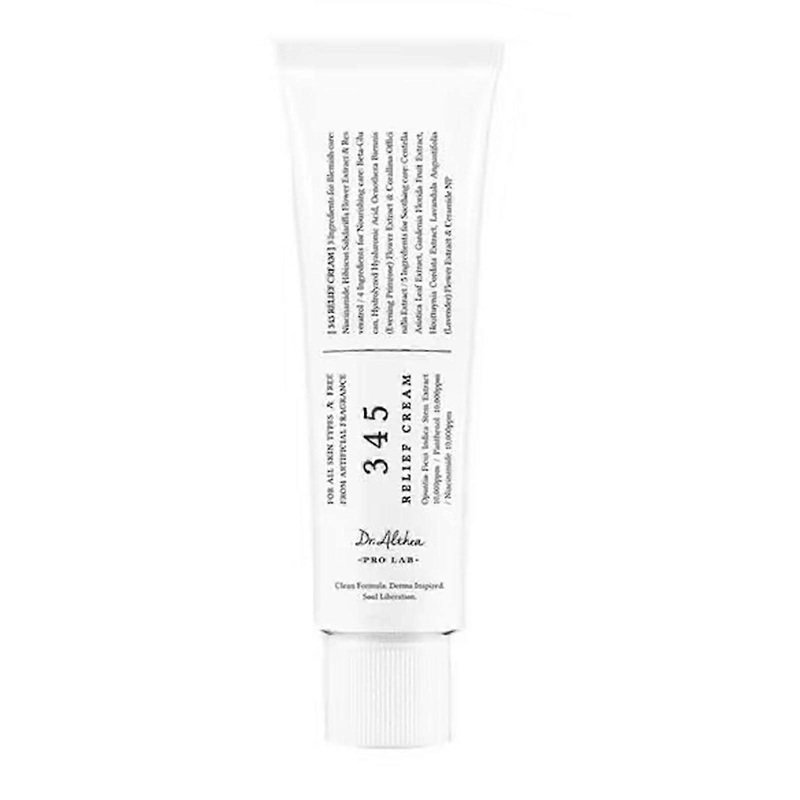 345 Relief Cream Daily Moisturizer for Acne-Prone Sensitive Skin Deep Hydrating Blemish Relief Anti-Aging Care