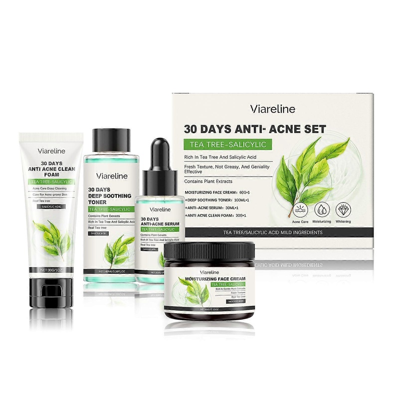 Viareline Salicylic Acid Moisturizing Care Set - Moisturizes And Protects Skin, Leaving It Smooth And Gently Cared For